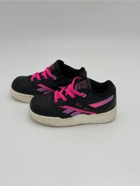 Reebok x Barbie™ BB4400 II Athletic Shoe - Toddler Size 9 - Black / Pink Party